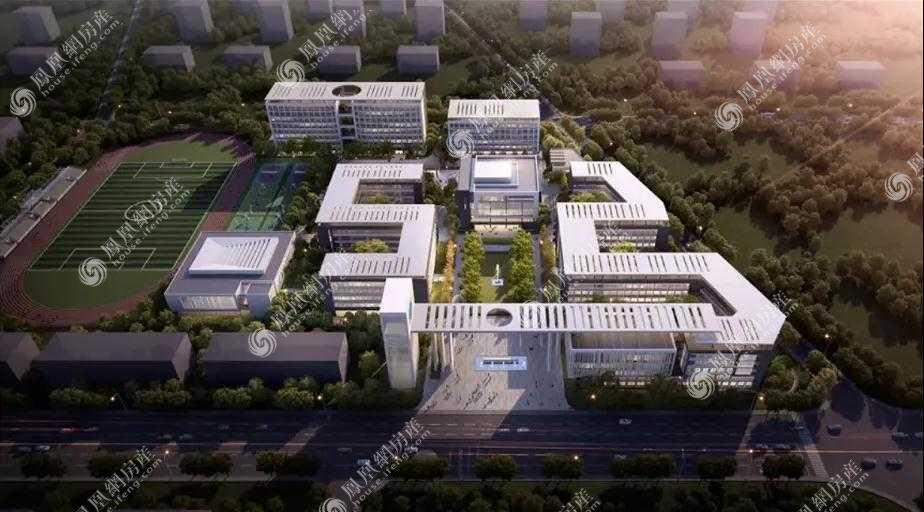 省级重点高中杭四中新湾学校设计效果图