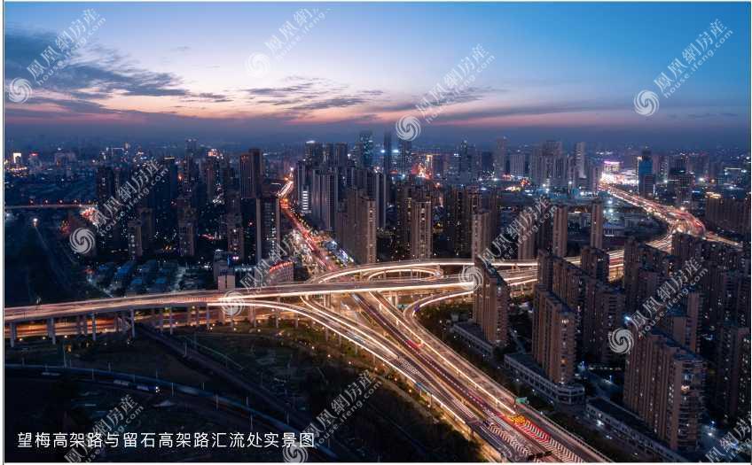 望梅高架与留石高架交汇处