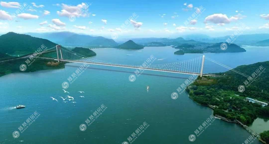 青山湖跨湖大桥示意图