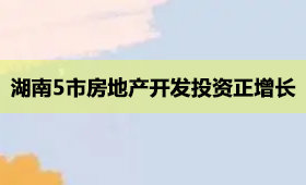 房地产开发投资正增长