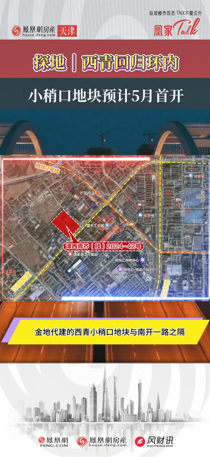 探地｜西青回归环内！小稍口地块预计5月首开 #金地代建 #西青小稍口地块 #熙悦汇