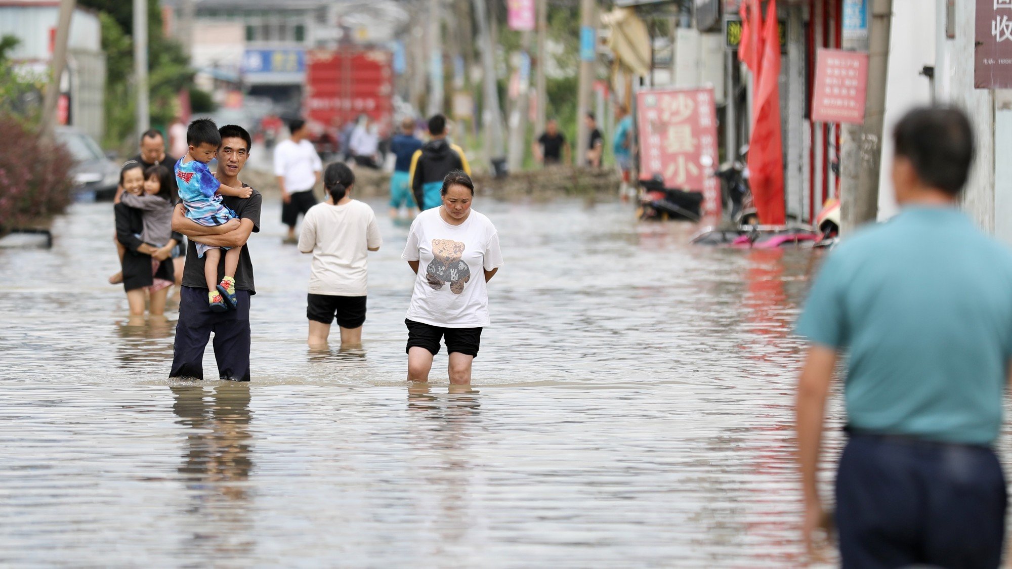 台风"梅花"过境后 直击宁波余姚排洪抢险一线