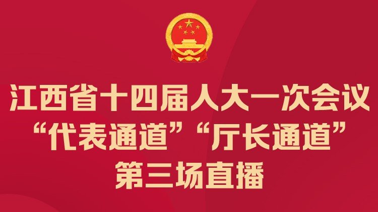 江西省十四届人大一次会议第三场“代表通道”“厅长通道”