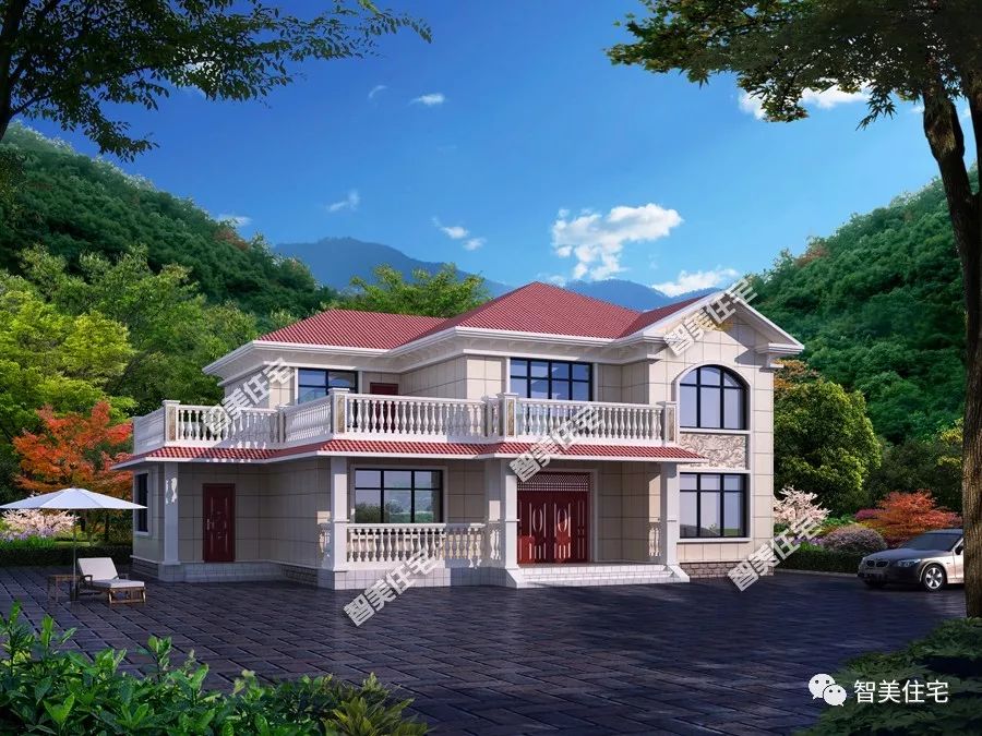 八栋带独立厨房设计别墅这样建房干净又宜居