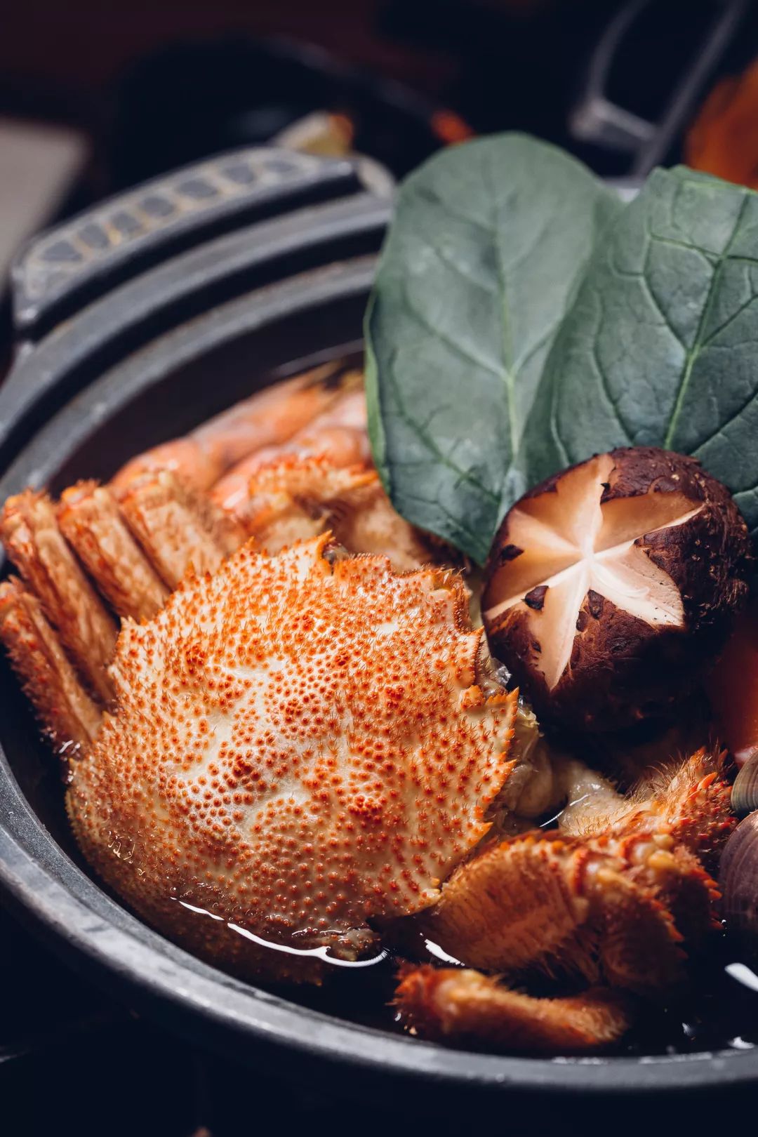 『坐飞机来的红毛蟹火锅』