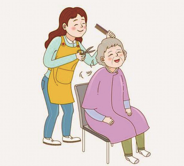 今年49岁的韩丽云自年轻时便跟着师傅学理发,后来她辞去工作,默默加入