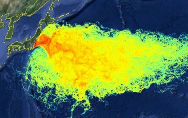 福岛核电站废水扩散图图片