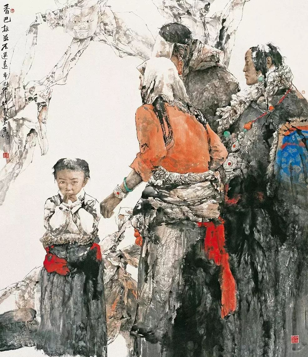 青岛画院一级美术师王伟人物画作品欣赏__凤凰网