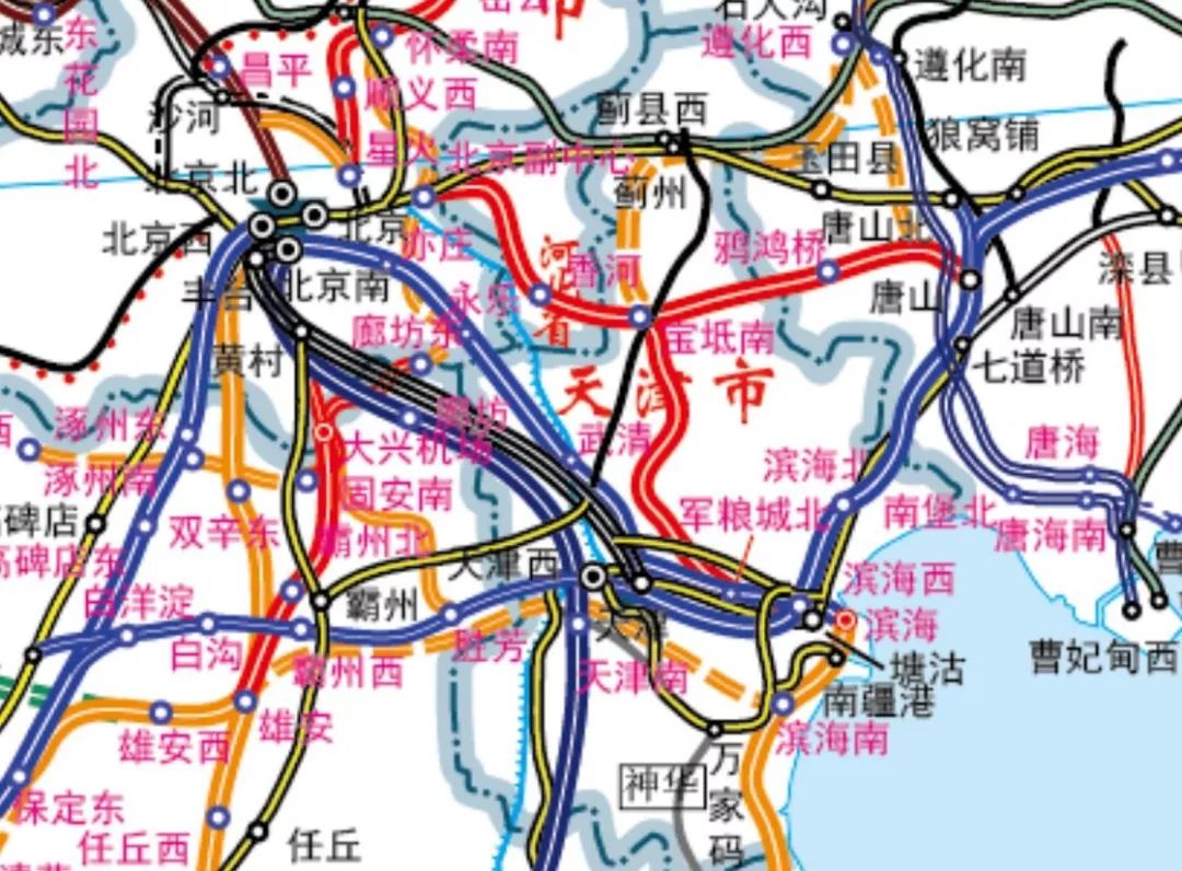 津石高铁详细路线图图片