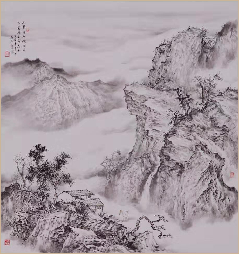 著名国画家马学军山水作品赏析