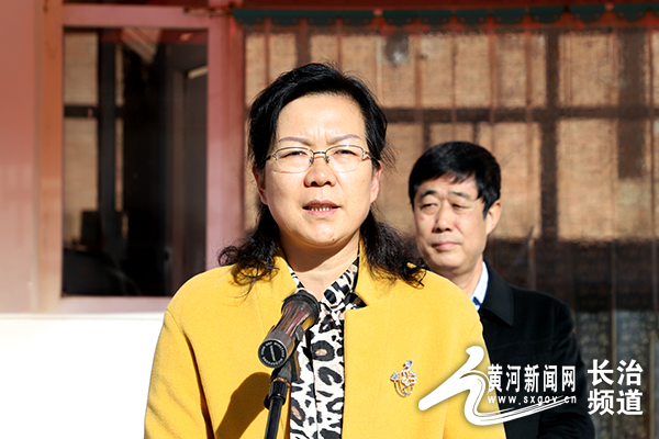 图为:壶关县副县长张志萍讲话