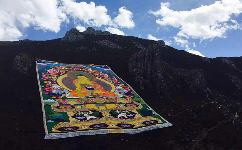 世界最大的唐卡一多彩中国之文化复兴