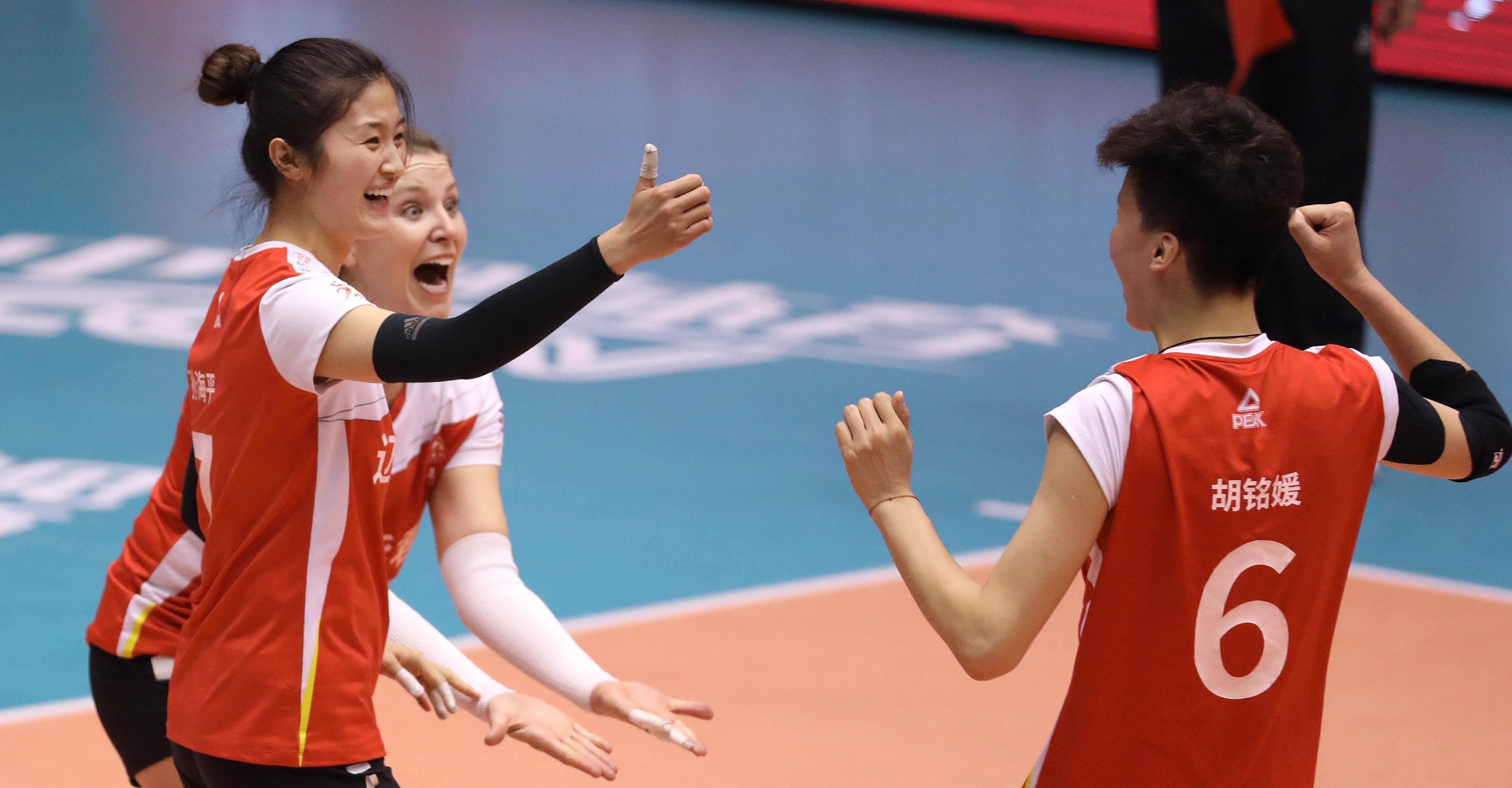 排球——女排超级联赛:辽宁华君胜山东体彩