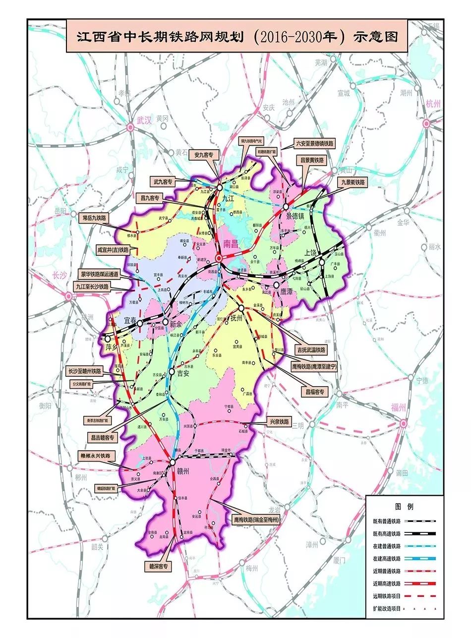 吉安高铁线路图图片