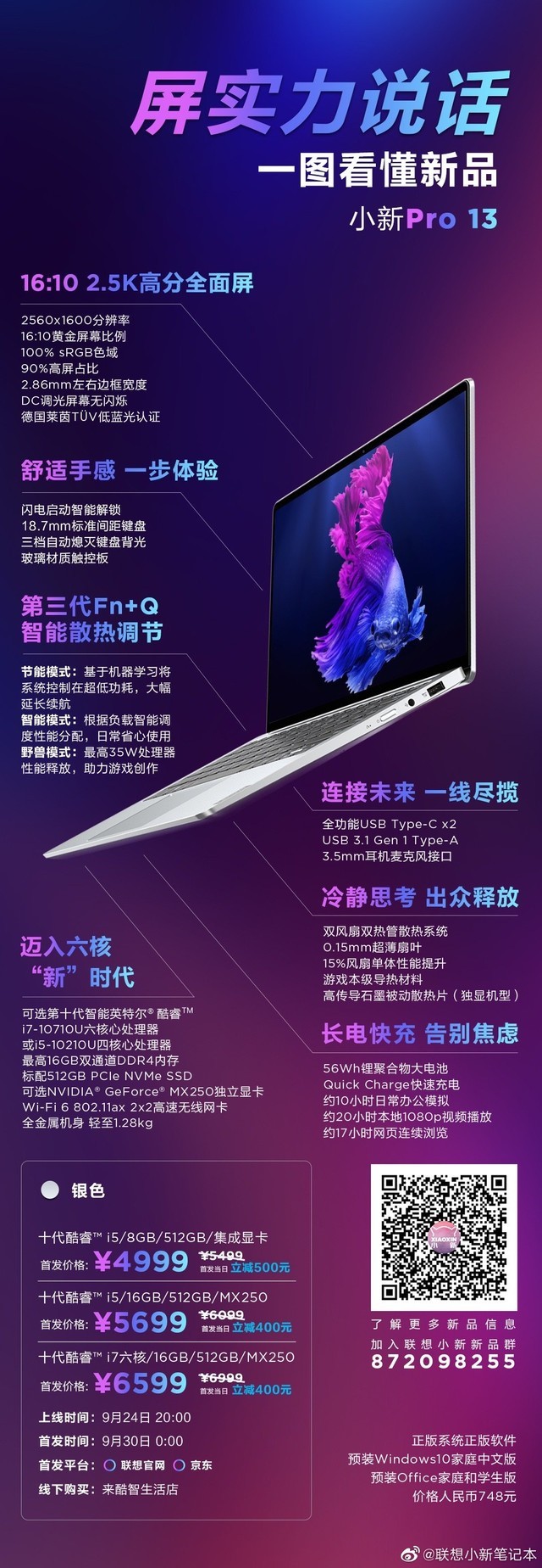 仅4999元起售 联想小新pro 13发布会现场速评