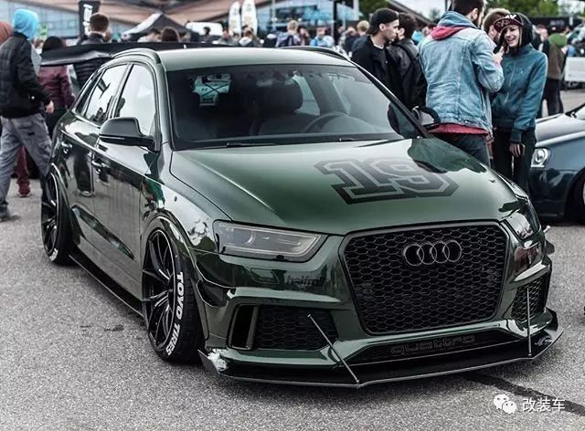 不务正业的suv改装低趴姿态,这辆奥迪q3的历程充满辛酸