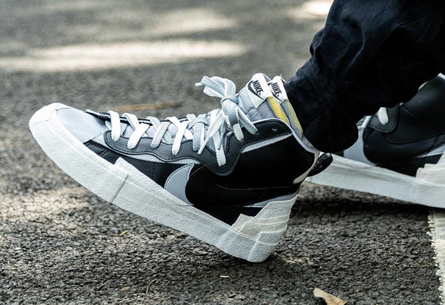 黑灰sacaixnikeblazermid最新上脚美照曝光九月登场