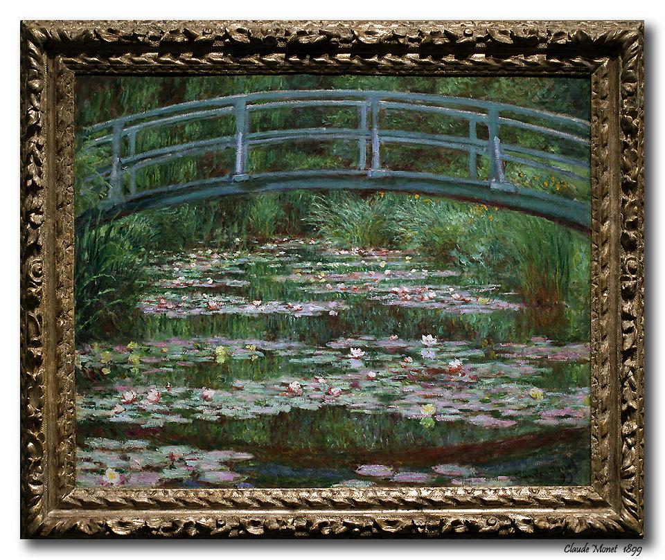 大师作品欣赏莫奈的日式步行桥