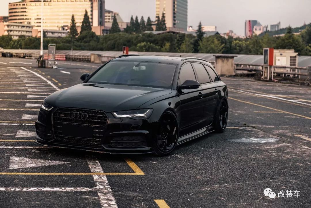 全面黑化改装奥迪a6旅行版,帅气指数不输rs6!