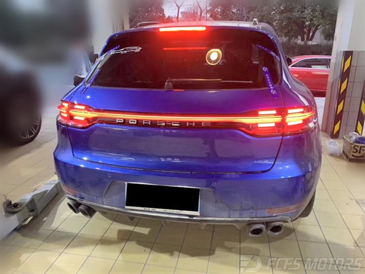 老款macan改新款贯穿式尾灯保时捷麦卡改装佛山专业改保时捷