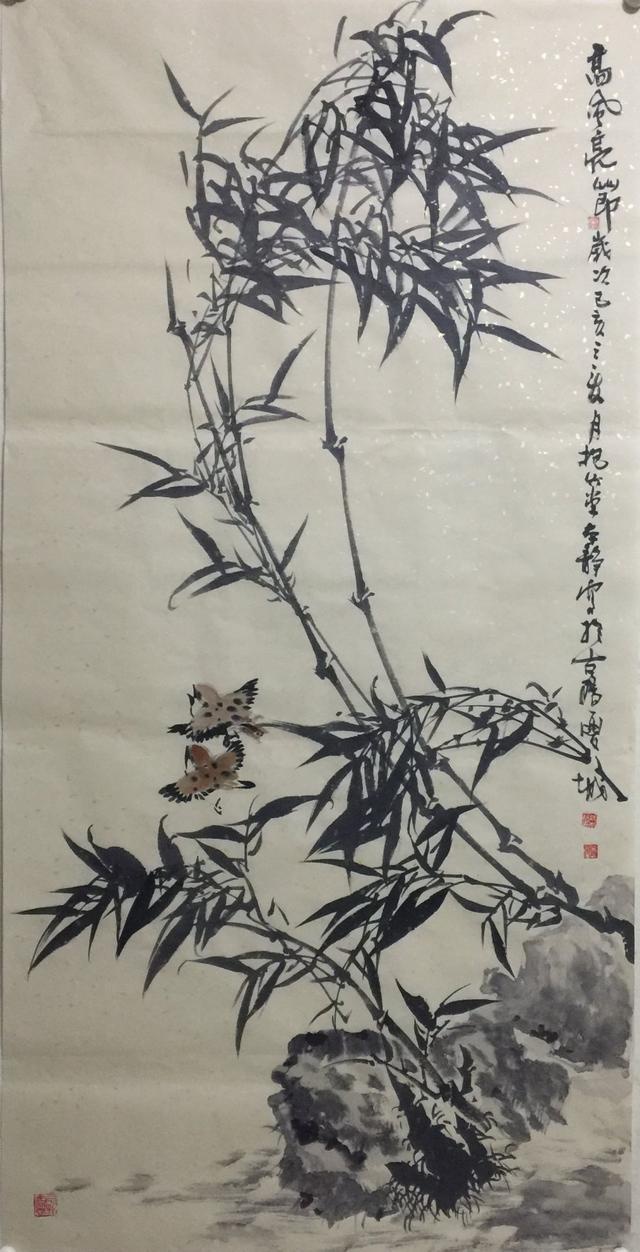 坚韧不拔,傲然挺立,画家张本静墨竹创作欣赏