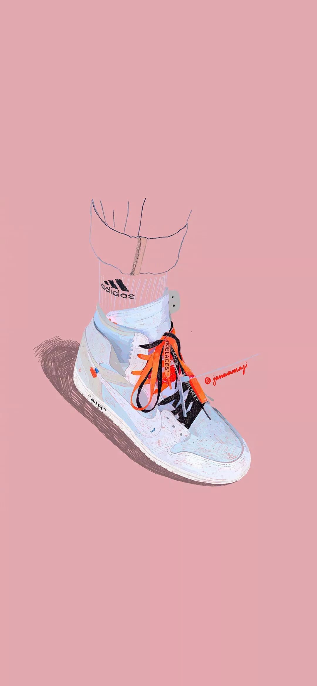 潮流壁纸 | 球鞋插画——jannamaji__凤凰网