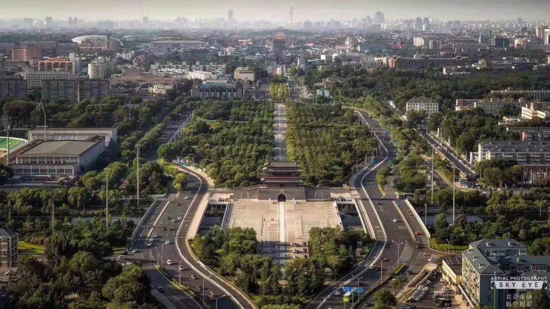 永定门鸟瞰图片