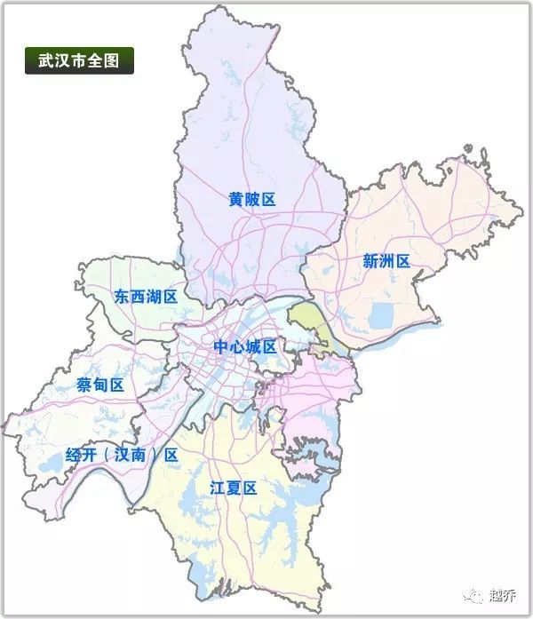 武汉的东南西北地图图片