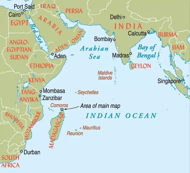 机动部队深入印度洋,空袭锡兰海岸的英军核心基地科伦坡和亭可马里,让