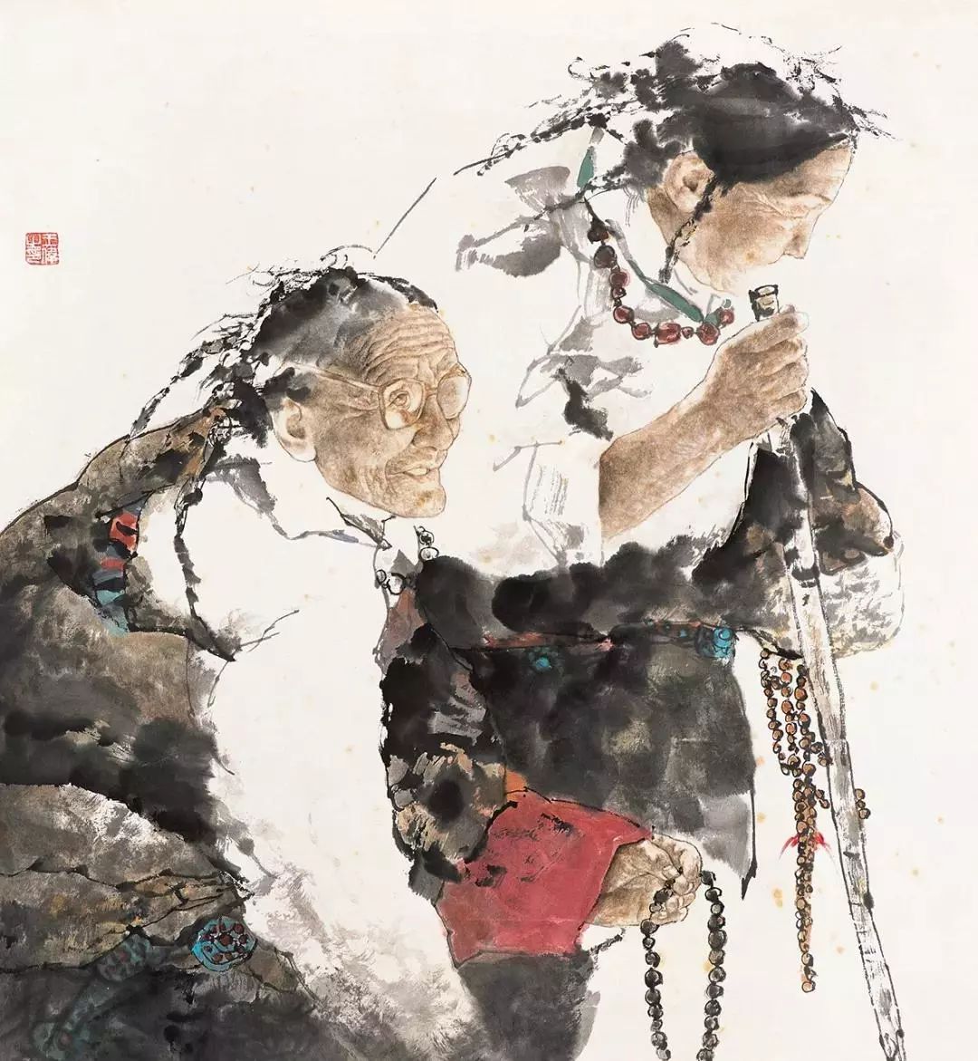 青岛画院一级美术师王伟人物画作品欣赏__凤凰网