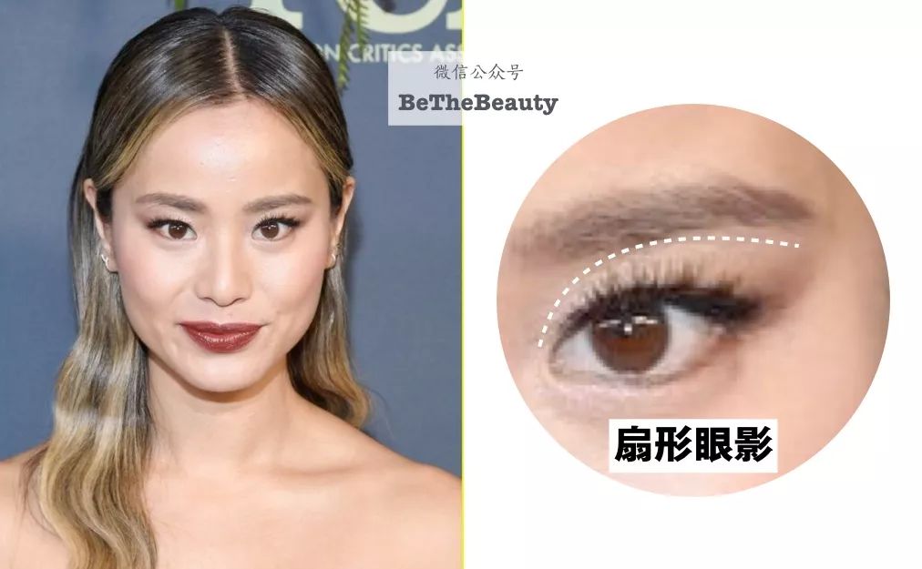 可以学jamie chung,用 扇形眼影,也是欧美妆常用技巧之一.