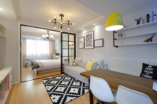 上海47平小户型,21万打造理想两居室,一家三口住得很满足