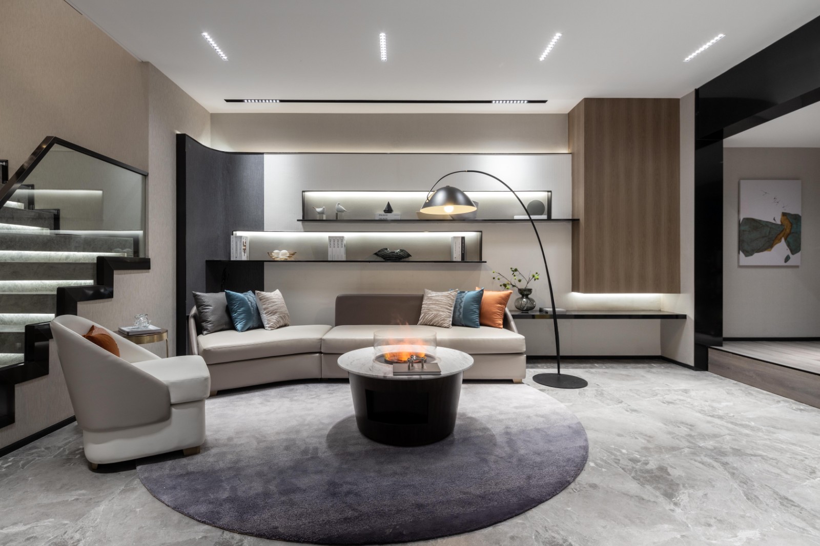 中海丽春湖下跃感受空间触感山禾金缘艺术设计