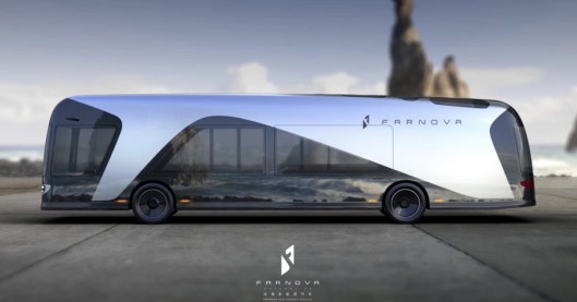 据悉,此次发布的法诺轻量化12m电动巴士整车设计由前兰博基尼首席设计