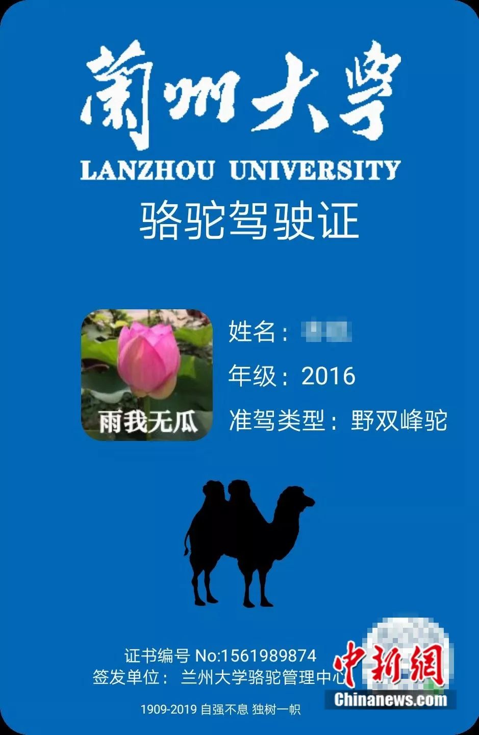 这所能颁发骆驼驾驶证的大学110岁生日快乐