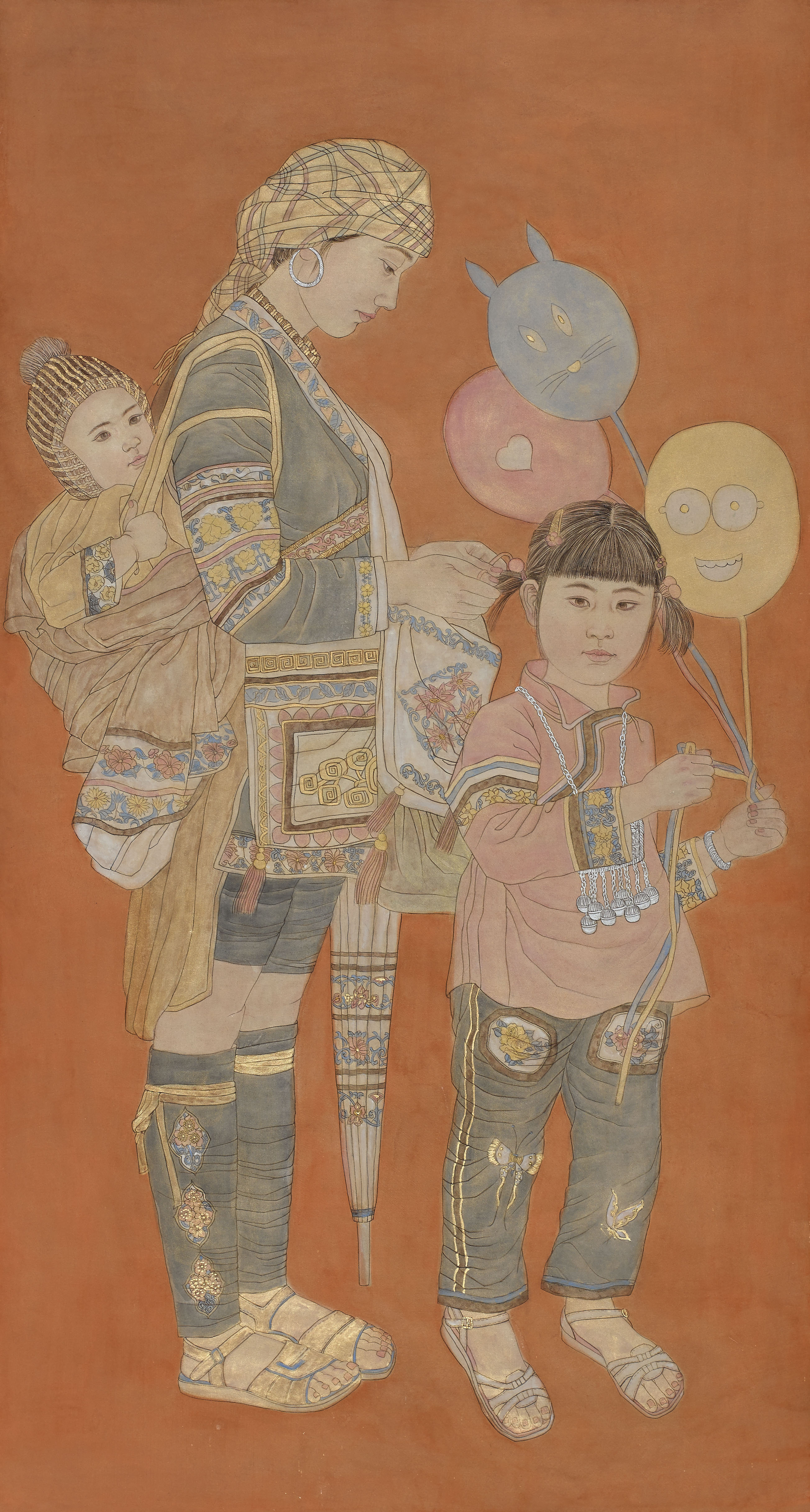 庆祝新中国成立70周年当代名家邀请展画家闵文婧