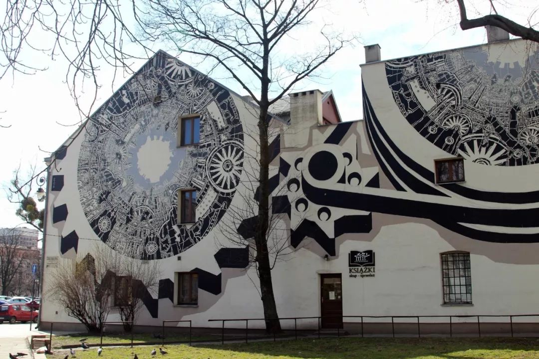 m-city,用壁画涂鸦描绘科幻世界中的工业机械世界