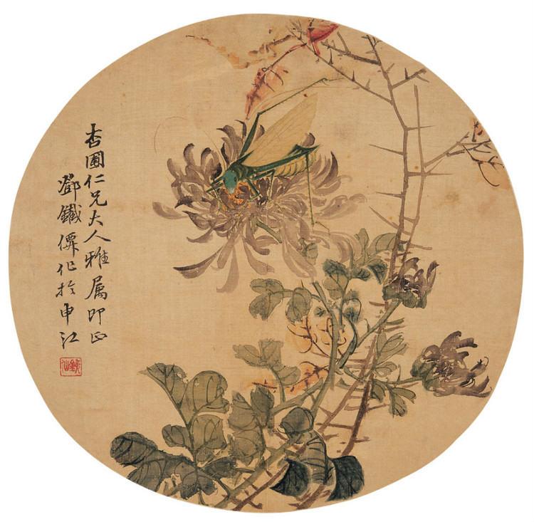 清末海派六十家跛道人邓启昌国画作品欣赏