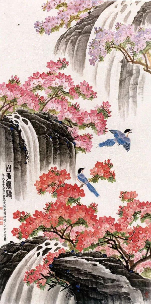 爱新觉罗鸿钧工笔重彩花鸟画欣赏第一辑