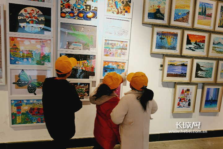 同心彩虹61美育共建河北省第二届少儿书画作品展在河北师大开幕