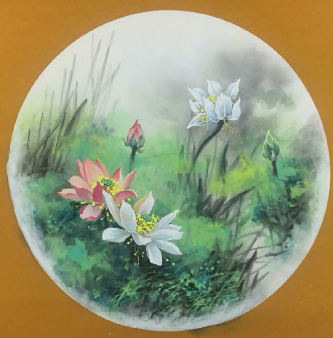 彩绘心绣 菡萏花开——苏继海彩墨荷花新作赏析