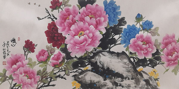 一枝独秀女中绘画奇才画家李松霞