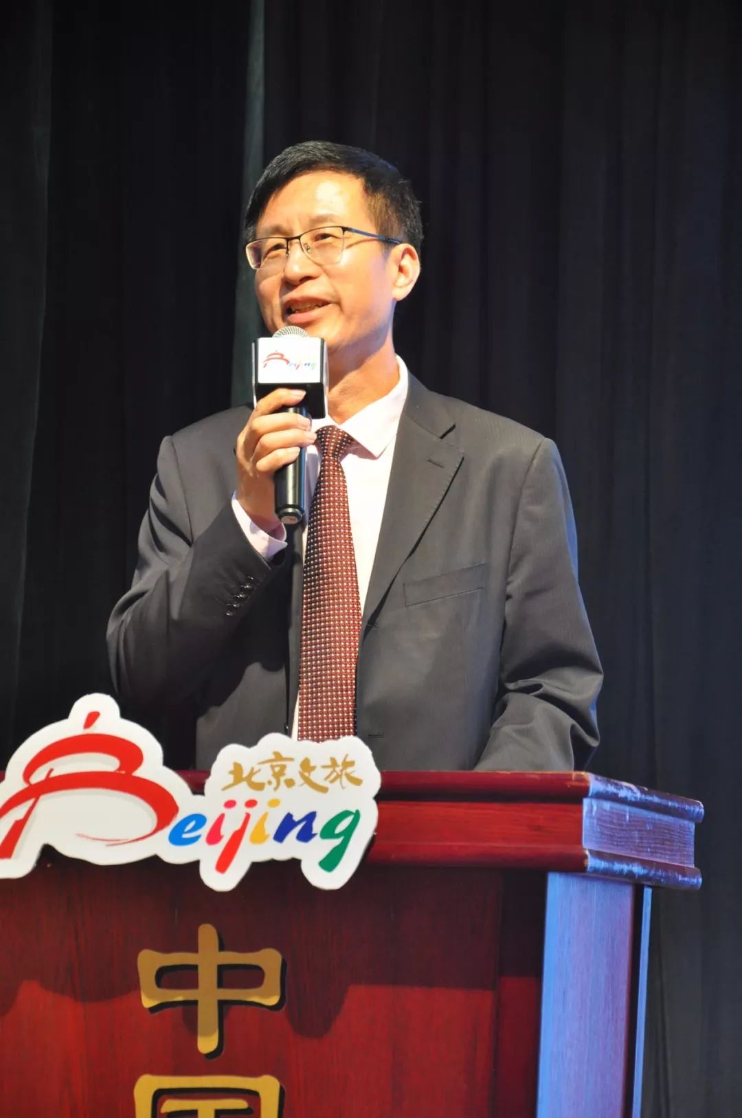 北京市文化和旅游局一级调研员王清现场发言(李咏梅摄)