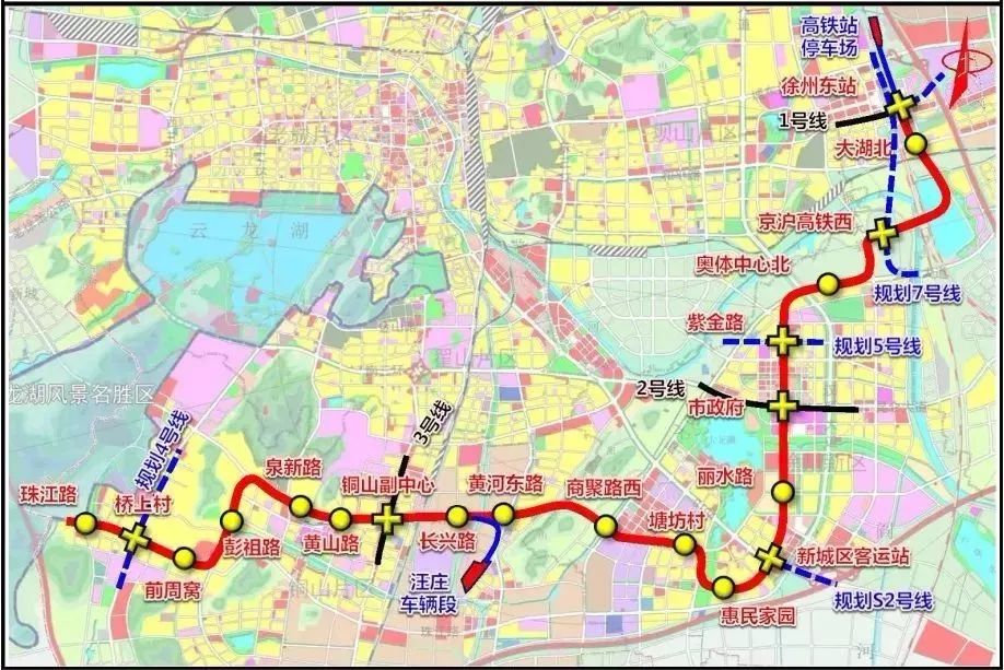 徐州四号线地铁线路图图片