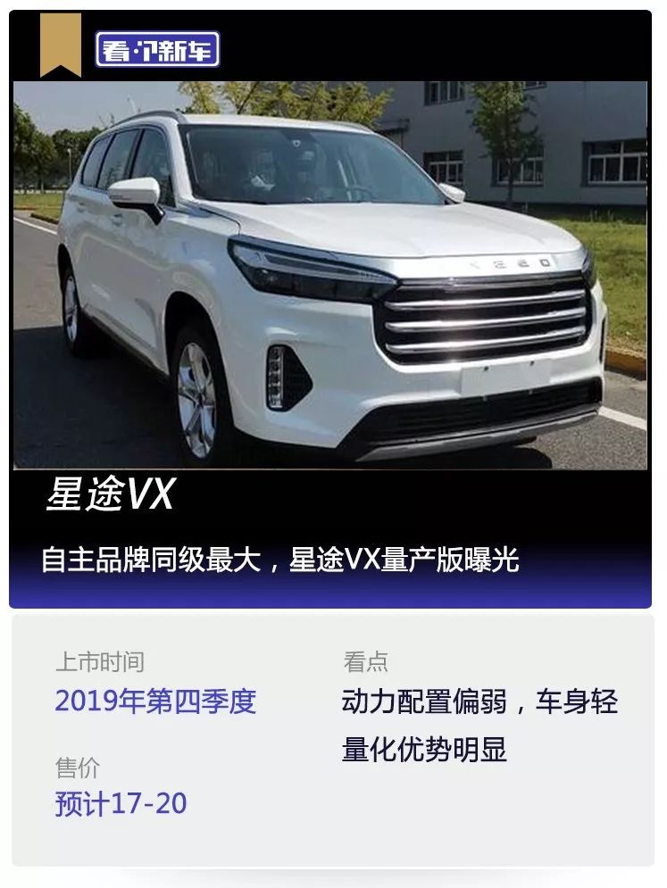 列装奇瑞豪华品牌exeed,定名星途vx