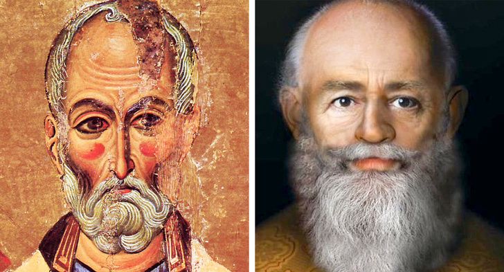 欧洲历史人物复原图,圣诞老人原型是秃头,凯撒大帝看起来像憨豆