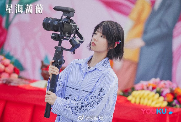 何蓝逗造型百变气质淑女秒变短发萌妹