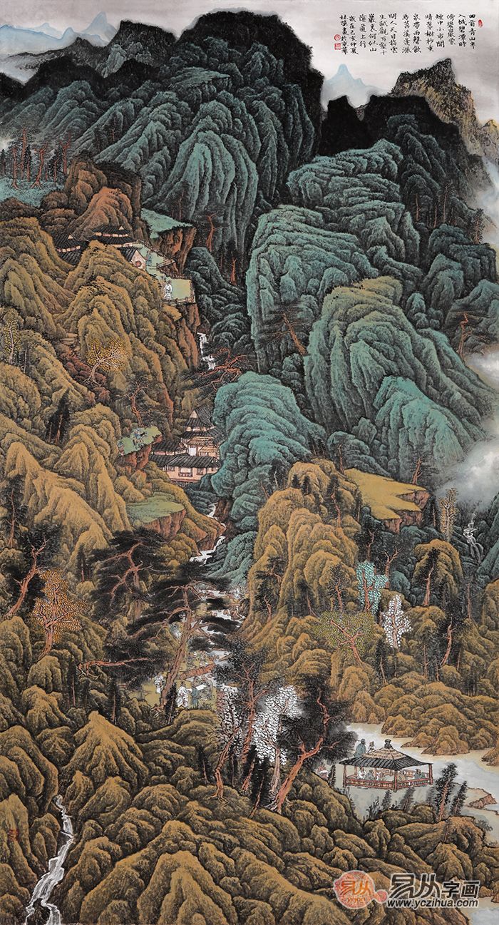 投资收藏 张林荣这幅山水画千万要看__凤凰网