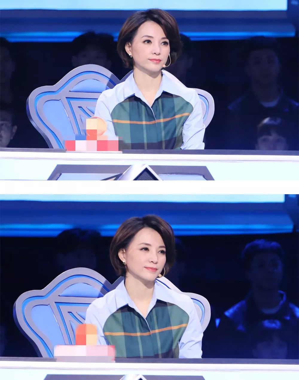 央视主持董卿气色佳衬衫工装裤配气质短发46岁身材容颜仍很好