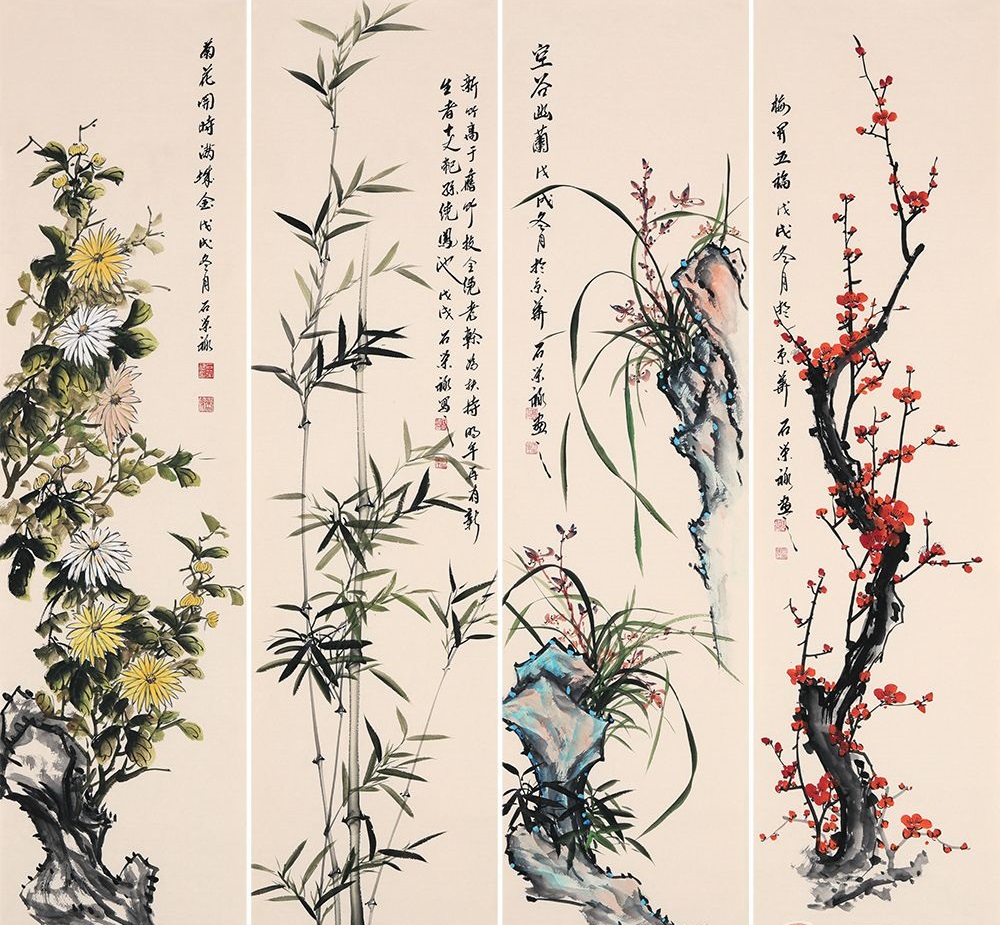 深入品察,然后熟谙在心所得,体现了画家于传统之外对自然纯情的"悟道"
